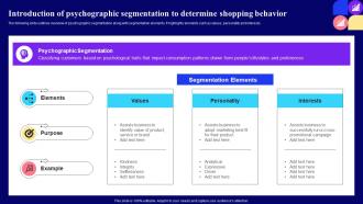 Introduction Of Psychographic Segmentation Guide For Customer Journey Segmentation Mkt Ss
