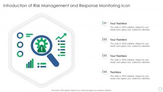 Introduction Of Risk Management And Response Monitoring Icon