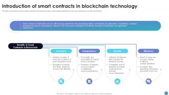 Introduction Of Smart Contracts In Blockchain What Is Blockchain Technology BCT SS V