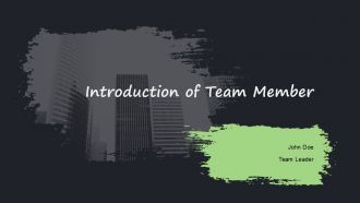 Introduction Of Team Member PPT Example ACP
