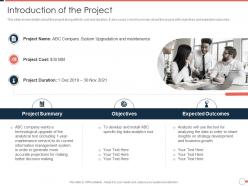 Introduction of the project agile project management approach ppt summary icon