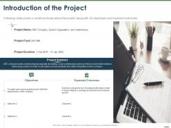 Introduction Of The Project Ppt Powerpoint Presentation Styles Graphics Tutorials
