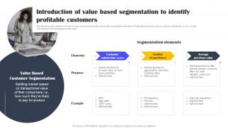 Introduction Of Value Based Segmentation Types Of Customer Segmentation