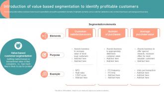 Introduction Of Value Based Segmentationcustomer Segmentation Targeting And Positioning