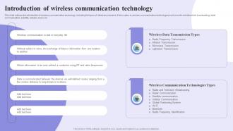Introduction Of Wireless Communication Technology 1G To 5G Evolution Ppt Microsoft