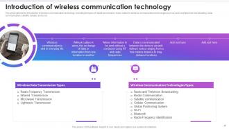 Introduction Of Wireless Communication Technology Evolution Of Wireless Telecommunication