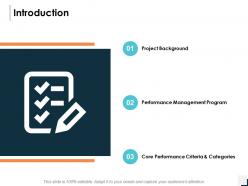 Introduction performance management program ppt powerpoint presentation gallery vector