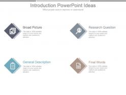 Introduction powerpoint ideas