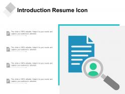 Introduction resume icon