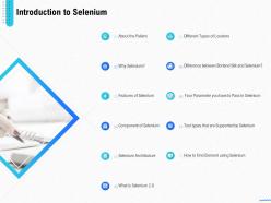 Introduction Selenium And Its Components Introduction To Selenium Ppt Powerpoint File Aids