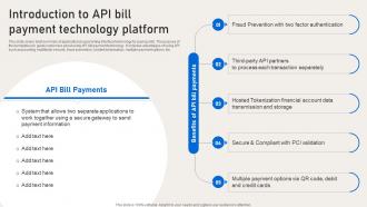 Introduction To API Bill Payment Technology Platform Deployment Of Banking Omnichannel