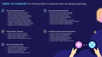 Introduction To Blockchain Enabled Gaming Powerpoint Presentation Slides BCT CD Template Impressive