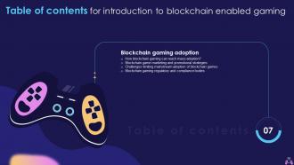 Introduction To Blockchain Enabled Gaming Powerpoint Presentation Slides BCT CD Visual Interactive
