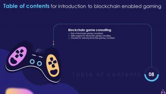 Introduction To Blockchain Enabled Gaming Powerpoint Presentation Slides BCT CD Multipurpose Interactive