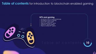 Introduction To Blockchain Enabled Gaming Powerpoint Presentation Slides BCT CD Idea Visual