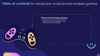 Introduction To Blockchain Enabled Gaming Powerpoint Presentation Slides BCT CD Content Ready Visual