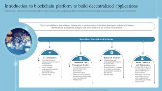 Introduction To Blockchain Platform To Build Introduction To Blockchain Technology BCT SS