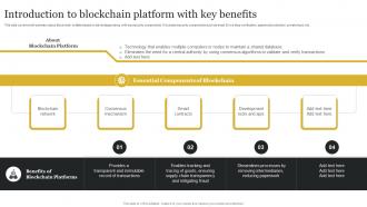 Introduction To Blockchain Platform With Key Benefits Definitive Guide To Blockchain BCT SS V