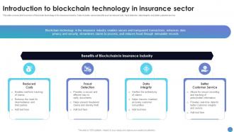 Introduction To Blockchain Technology In Insurance What Is Blockchain Technology BCT SS V