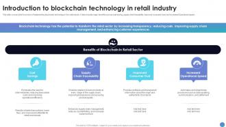 Introduction To Blockchain Technology In Retail What Is Blockchain Technology BCT SS V