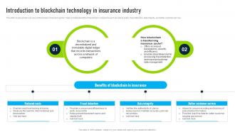 Introduction To Blockchain Technology Innovative Insights Blockchains Journey In The Insurance BCT SS V