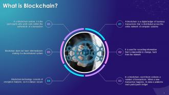 Introduction To Blockchain Technology Training Ppt