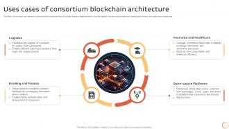 Introduction To Blockchain Technology Uses Cases Of Consortium Blockchain Architecture BCT SS V