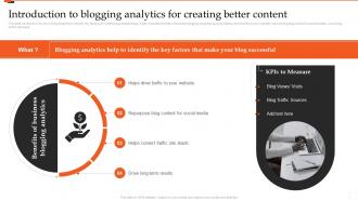Introduction To Blogging Analytics For Creating Better Content Marketing Analytics Guide