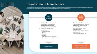 Introduction To Brand Launch Brand Launch Plan Ppt Download