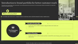 Introduction To Brand Portfolio For Better Customer Brand Portfolio Strategy And Architecture