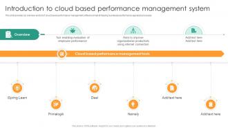 Introduction To Cloud Based Understanding Performance Appraisal A Key To Organizational