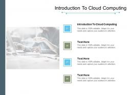Introduction to cloud computing ppt powerpoint presentation gallery graphics cpb