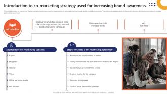 Introduction To Co Marketing Strategy Used For Increasing Market Penetration To Improve Brand Strategy SS