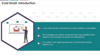 Introduction To Cold Email In Business Writing Training Ppt