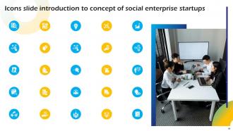 Introduction To Concept Of Social Enterprise Startups Powerpoint Presentation Slides Template Attractive
