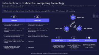 Introduction To Confidential Computing Technology Ppt Powerpoint Presentation File Picture