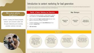 Introduction To Content Marketing For Lead Generation Strategy To Increase Strategy SS