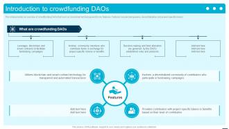Introduction To Crowdfunding DAOs Introduction To Decentralized Autonomous BCT SS