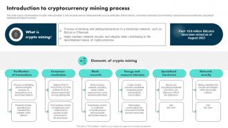 Introduction To Cryptocurrency Mining Process Exploring The Role BCT SS