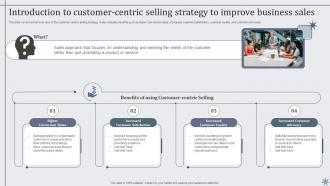 Introduction To Customer Centric Selling Strategy To Effective Sales Techniques To Boost Business MKT SS V