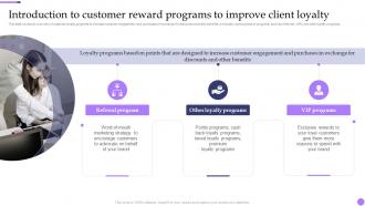 Introduction To Customer Reward Programs To Improve Client Valuable Aftersales Services For Building