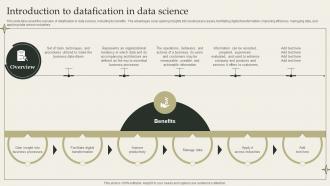 Introduction To Datafication In Data Science Datafication Framework