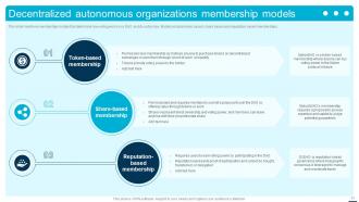 Introduction To Decentralized Autonomous Organizations BCT CD Best Ideas