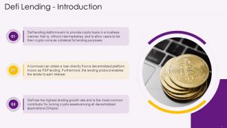 Introduction To Decentralized Finance Lending Training Ppt