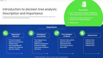 Introduction To Decision Tree Analysis Unlocking The Power Of Prescriptive Data Analytics SS