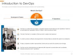 Introduction to devops devops overview benefits culture performance metrics implementation roadmap