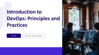 Introduction To Devops Principles And Practices PPT Sample AT