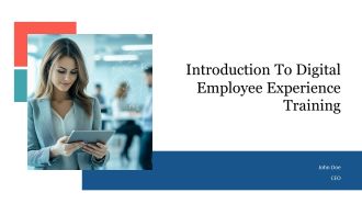 Introduction To Digital Employee Experience Training PPT Graphics AT