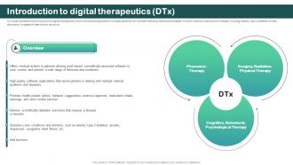 Introduction To Digital Therapeutics Dtx Digital Therapeutics Regulatory