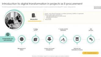 Introduction To Digital Transformation Procurement Management And Improvement Strategies PM SS